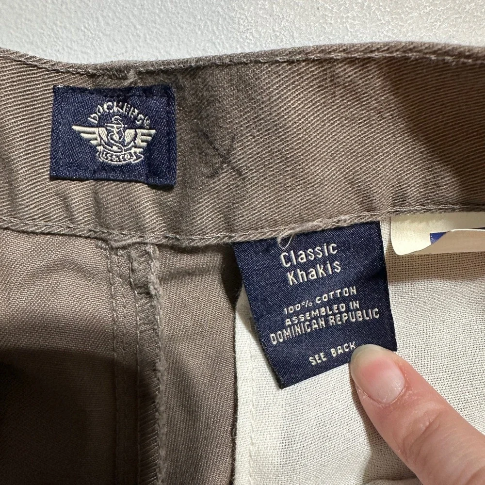 Vintage Dockers Classic Khakis Pants Mens 12x29S Brown Pleated Cotton Chino USA